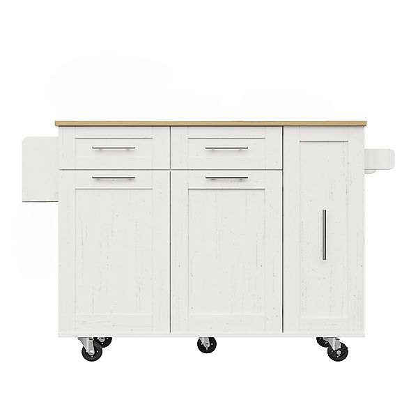 Kücheninsel mit klappbarer Tischplatte,Speisewagen mit Snackregalen und Str günstig online kaufen