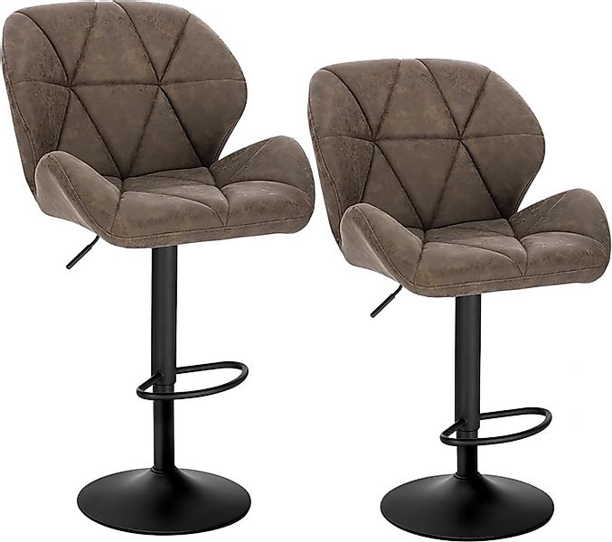 Woltu Barhocker (Set, 2 St), Tresenhocker Designer Hocker mit Rückenlehne günstig online kaufen