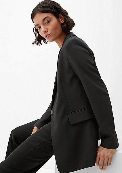 s.Oliver Jackenblazer Indoor-Blazer Longblazer aus Viskosemix günstig online kaufen