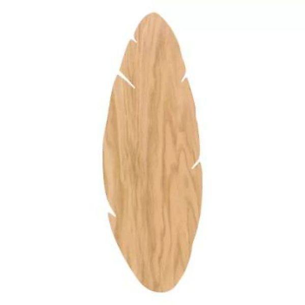 Wandleuchte Holz Deko 51 cm Blatt indirektes Licht Boho günstig online kaufen