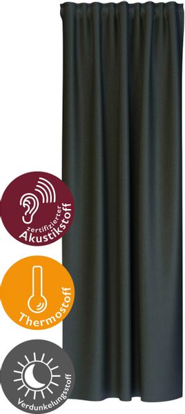 HOMING Vorhang "Galdin" Multifunktionsband 1 Stk. tlg. Verdunklungsvorhang, günstig online kaufen