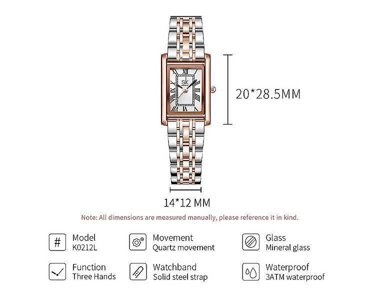 ibettertec Quarzuhr Quarzuhr Armbanduhr Edelstahl Damen Uhr, Multifunktions günstig online kaufen