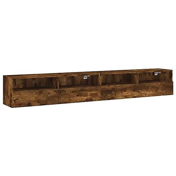 vidaXL TV-Wandschränke 2 Stk Räuchereiche 100x30x30 cm Holzwerkstoff 836891 günstig online kaufen