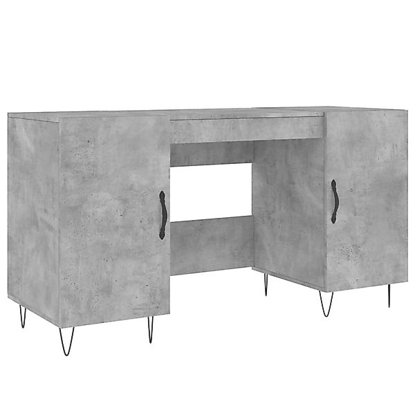 vidaXL Schreibtisch Betongrau 140x50x75 cm Holzwerkstoff 829544 günstig online kaufen
