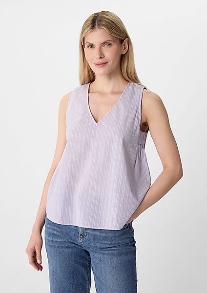 comma casual identity Blusentop Gestreiftes Blusentop günstig online kaufen