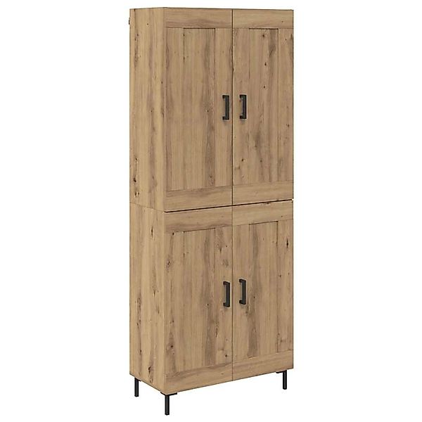 vidaXL Highboard Artisan-Eiche 69,5 x 34 x 180 cm Holzwerkstoff 3415912 günstig online kaufen