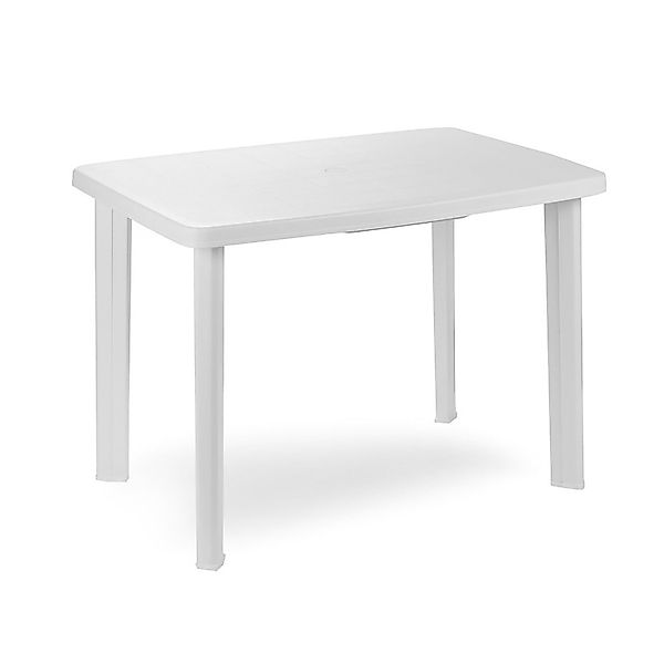 Mojawo Küchentisch Gartentisch Kunststoff Weiß 100x70x72cm günstig online kaufen