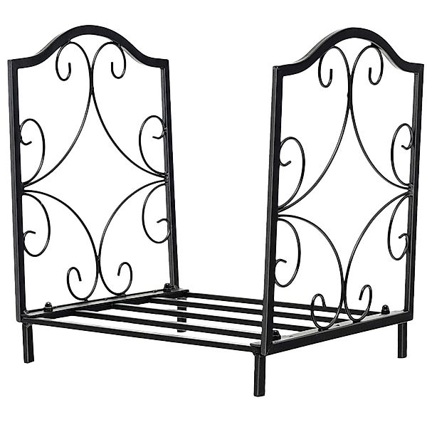 COSTWAY Kaminholzregal Metall, bis 60kg günstig online kaufen