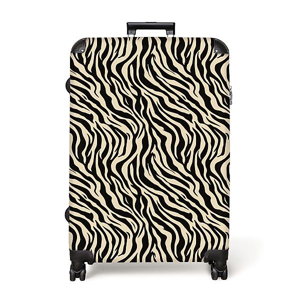 NoBoringSuitcases.com© Hartschalen-Trolley Tiermuster - Zebra - günstig online kaufen