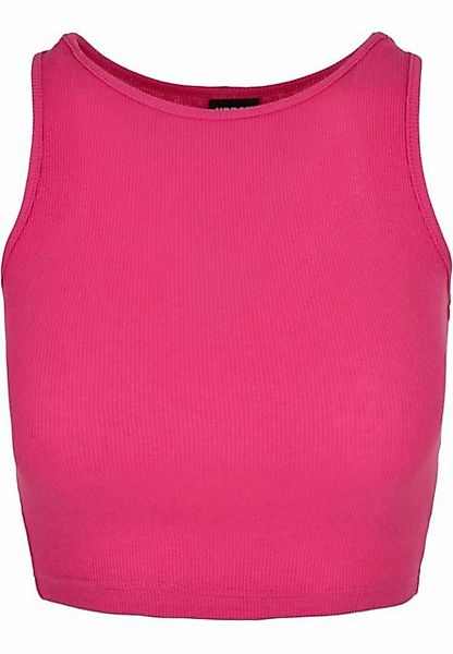 URBAN CLASSICS Muskelshirt Urban Classics Damen Ladies Cropped Rib Top (1-t günstig online kaufen