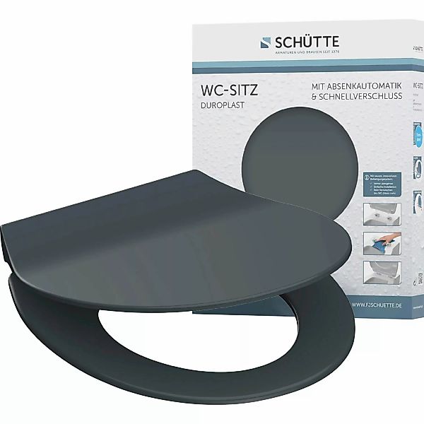 Schütte WC-Sitz SLIM, Duroplast, Absenkautomatik, Schnellverschluss, günstig online kaufen