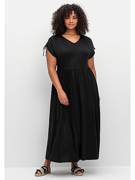 Sheego Jerseykleid Große Größen mit Tunnelzug günstig online kaufen