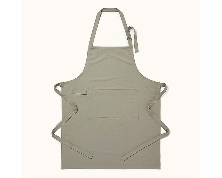 Homescapes Kochschürze Kochschürze grau – 100% Baumwolle günstig online kaufen