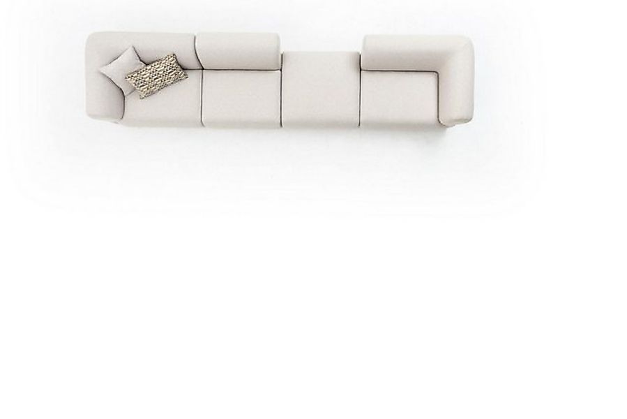 Xlmoebel Sofa Beige Wohnzimmer-Sofa im modernen Stil, 6-Sitzer, Textil-Möbe günstig online kaufen