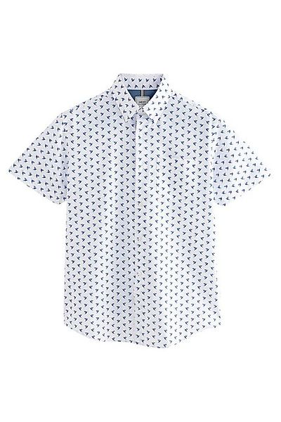 Next Businesshemd Oxford-Kurzarmhemd mit Print (1-tlg) günstig online kaufen