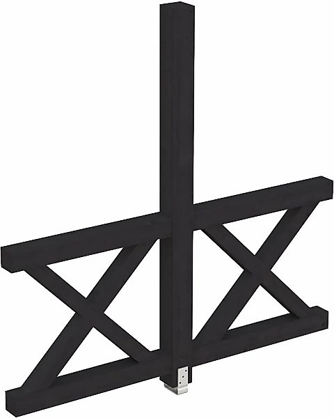 Skanholz Carport-Seitenwand "Andreaskreuz", freistehehend günstig online kaufen