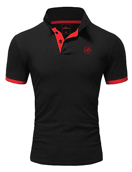 Amaci&Sons Poloshirt MEMPHIS Basic Kontrast Polo günstig online kaufen