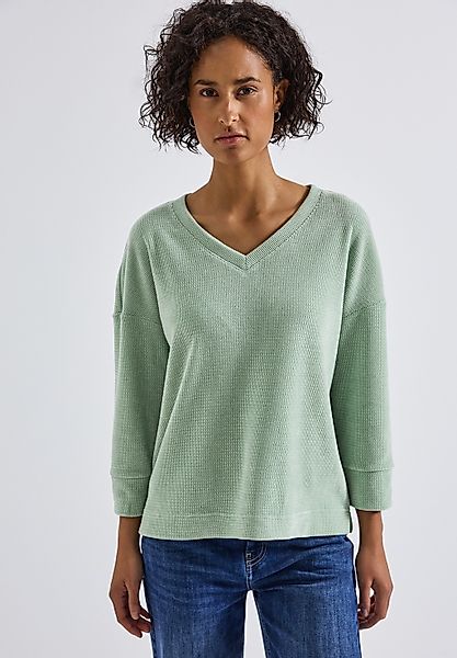 STREET ONE 3/4-Arm-Shirt mit V-Ausschnitt günstig online kaufen