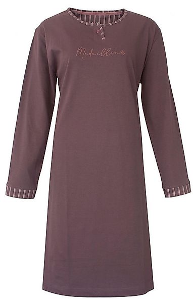 Medaillon Nachthemd Damen Schlafshirt mit langem Arm (1-tlg) Modisches Desi günstig online kaufen