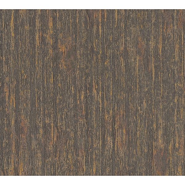 A.S. Création Vliestapete in Holz Optik Braun Schwarz 10,05 m x 0,53 m günstig online kaufen