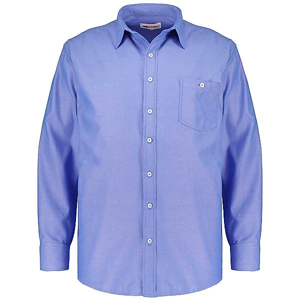 Kamro Freizeithemd aus Baumwollmischung Farbe mittelblau Größe: 5XL günstig online kaufen