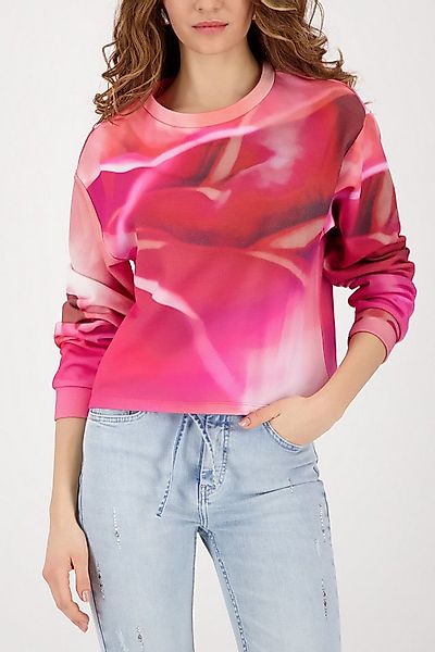 Monari Sweatshirt Sweatshirt Blume allover Regular fit mit Allover-Muster günstig online kaufen