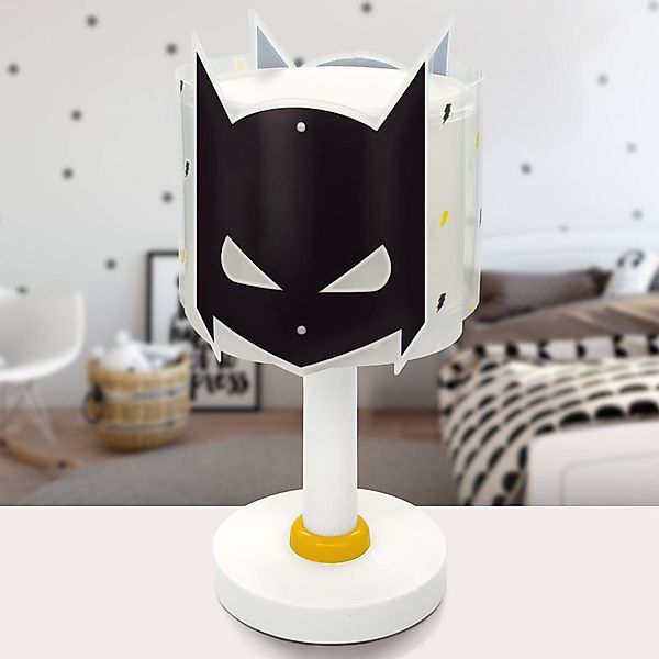 Kinder-Tischlampe Dark Hero, G4, Ø 15 cm günstig online kaufen