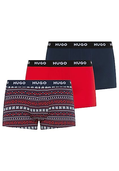 HUGO Underwear Trunk "TRUNK TRIPLET DESIGN", 3 Stk. mit Logobund günstig online kaufen