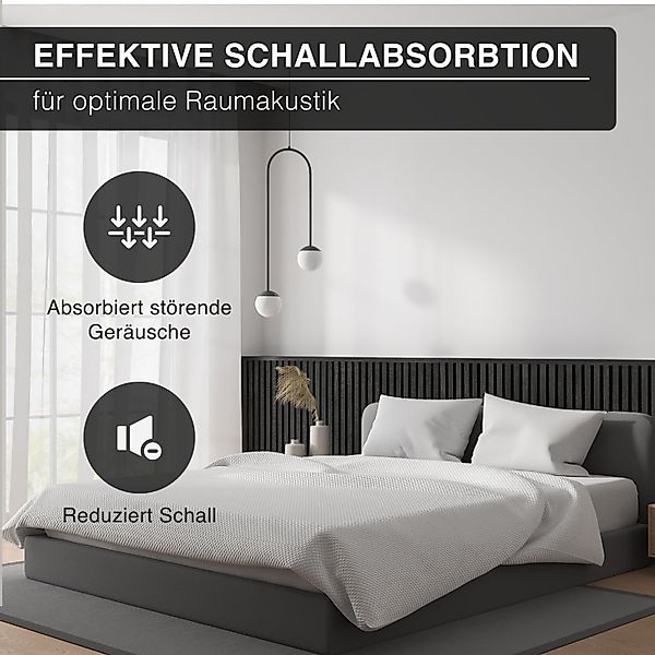 exeta Wandpaneel Akustikpaneele 4St je 60x120cm Wandpaneele Schalldämmung f günstig online kaufen