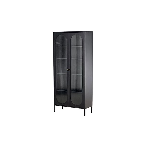 ebuy24 Lima Vitrinenschrank 2 Türen Schwarz günstig online kaufen