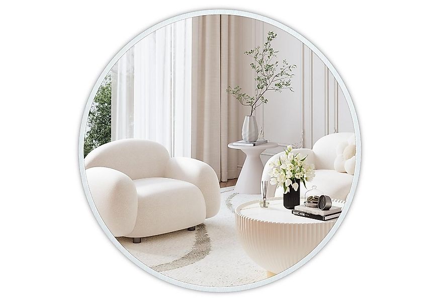 Dripex Wandspiegel Rund Wandspiegel dekorativer Spiegel Schminkspiegel günstig online kaufen