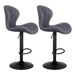 ALFORDSON Barhocker 2er Set, Höhenverstellbare Küchenhocker günstig online kaufen