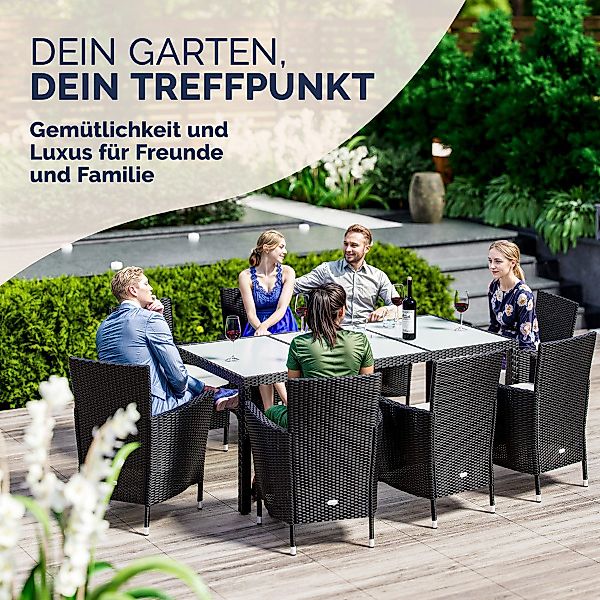 Casaria Gartenstuhl, Rattan Optik Stapelbar 160kg günstig online kaufen