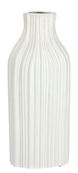 I.GE.A. Dekovase Blumenvase aus Keramik, geriffelt, bauchig, glänzend, Kera günstig online kaufen