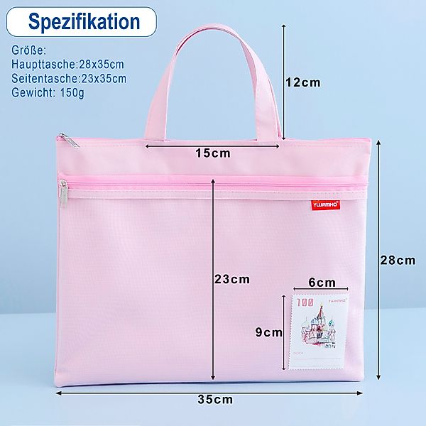 OSALO Dokumententasche A4 Zip Beutel Tragetasche günstig online kaufen