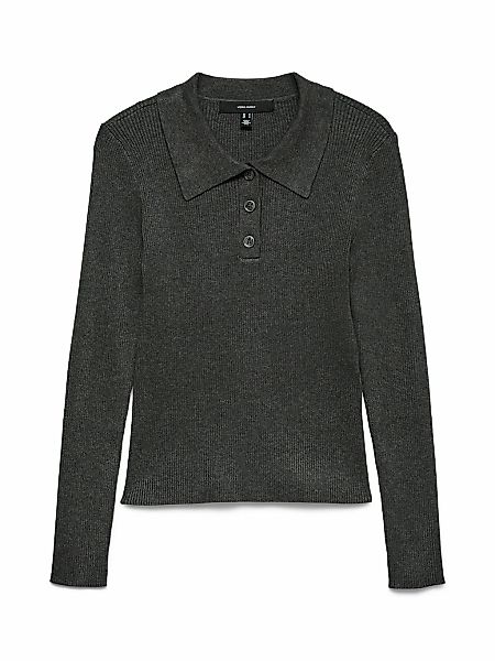 Vero Moda Polokragenpullover "VMSILJERIB LS POLONECK PULLOVER NOOS" günstig online kaufen