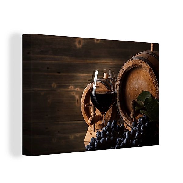 OneMillionCanvasses® Leinwandbild Wein - Weinglas - günstig online kaufen