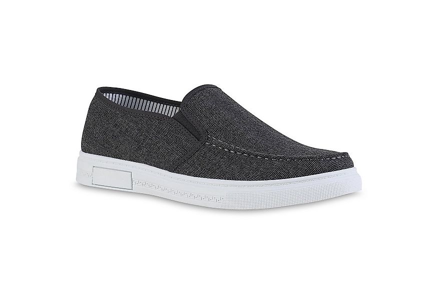 VAN HILL 841621 Slipper Herren Klassische Slippers Denim Slip Ons Freizeit günstig online kaufen