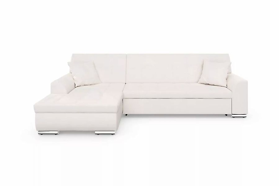 DOMO collection Ecksofa Treviso, wahlweise mit Bettfunktion, incl. Zierkiss günstig online kaufen