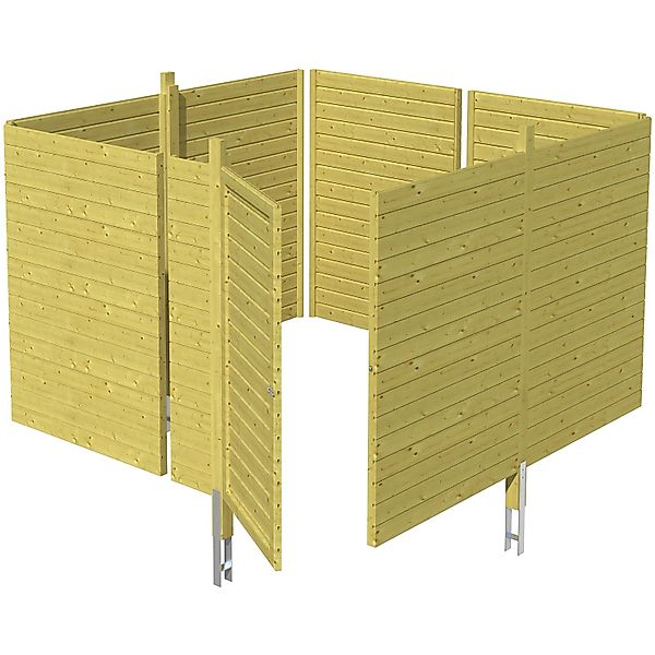 Skanholz Carport-Geräteraum "Abstellraum C2" aus Profilschalung günstig online kaufen