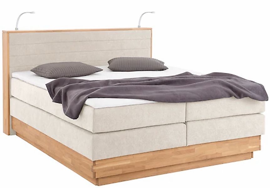 Home affaire Boxspringbett »Cavan«, Eiche, inkl. Bettkasten & Topper, versc günstig online kaufen