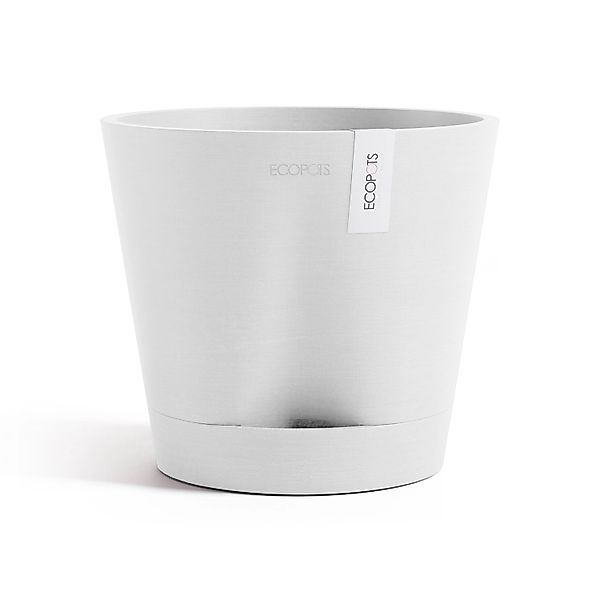 Ecopots Pflanztopf Venice 2 Weiß 20 cm x 17,5 cm günstig online kaufen