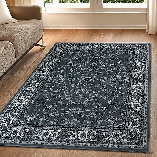 OTTO home Teppich "Ezzo, mit Bordüre, Kurzflor, Made in Belgium" rechteckig günstig online kaufen