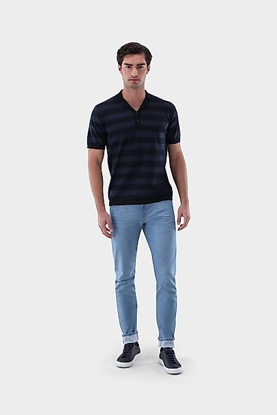 Strickpolo kurzarm mit Reverskragen günstig online kaufen