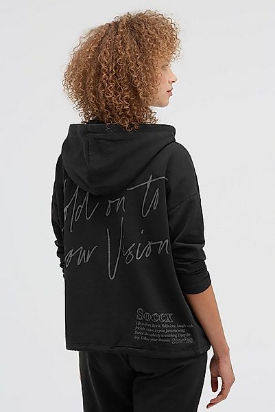 SOCCX Kapuzensweatjacke mit Zugband im Bund günstig online kaufen