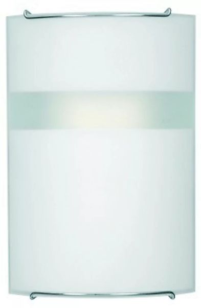 Wandleuchte weiß aus Glas 1x E14 Lux Mat 1 günstig online kaufen