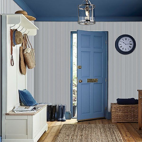 LAURA ASHLEY Vliestapete Farnworth Streifen, glatt, günstig online kaufen