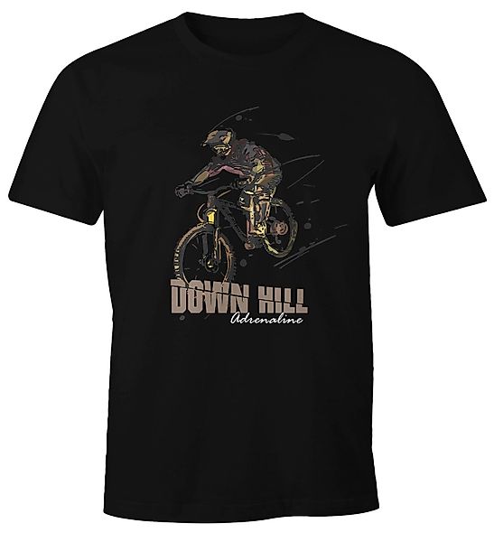 MoonWorks Print-Shirt Herren T-Shirt Downhill Mountainbiking günstig online kaufen