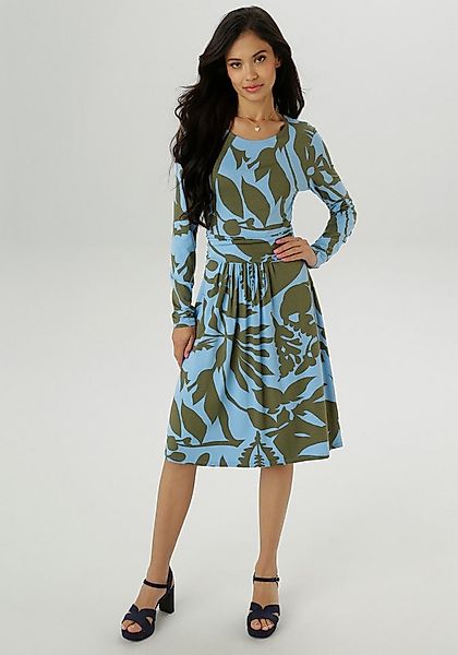 Aniston SELECTED Jerseykleid mit gerafften Taillenbund günstig online kaufen