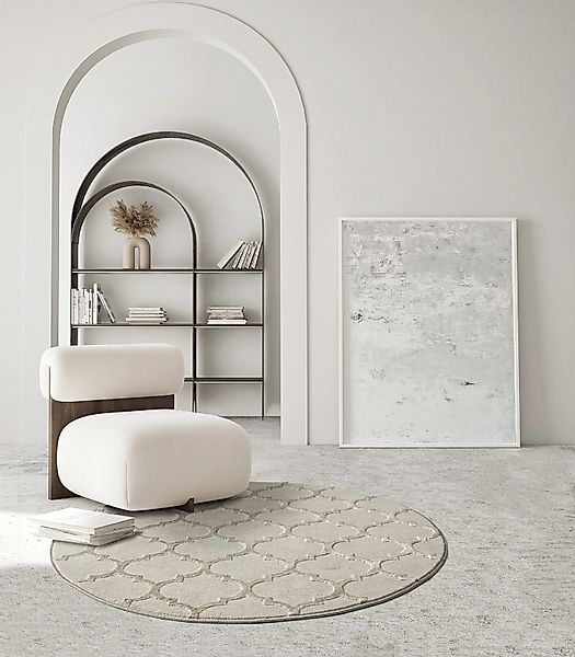 the carpet Teppich Knight, rund, Höhe: günstig online kaufen